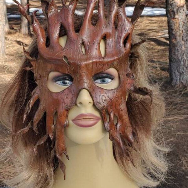 Tree Bark Mask Etsy