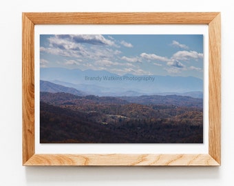 Blue Ridge Mountains photography digital download, wall art, mountain wall art, NC mountains, North Carolina mountains art, NC mountain art