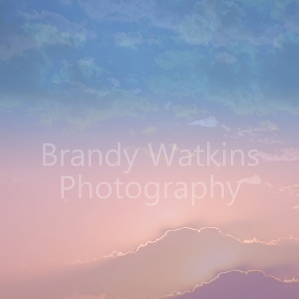 Pink and blue sky abstract photography, rainbow baby wall art, nursery wall art, cotton candy sky art, cotton candy skies print, sunset art