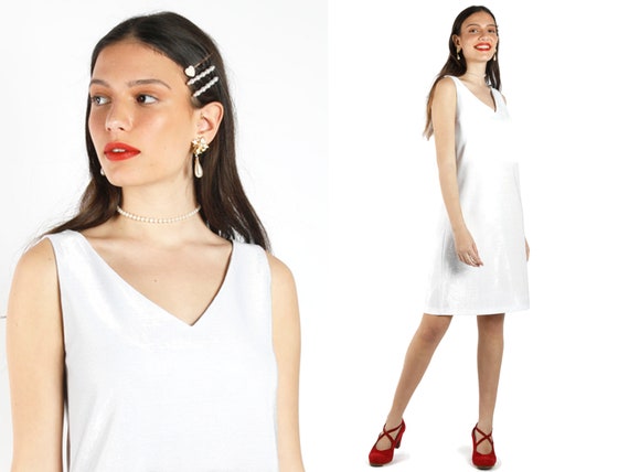 white midi bridesmaid dress