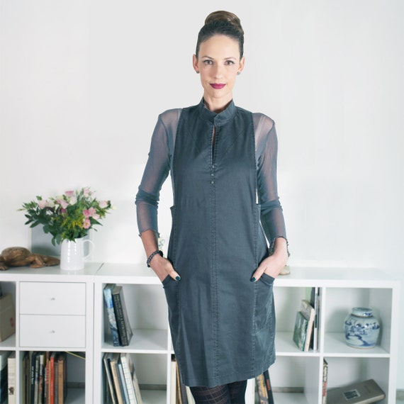 pinafore dress and jumper