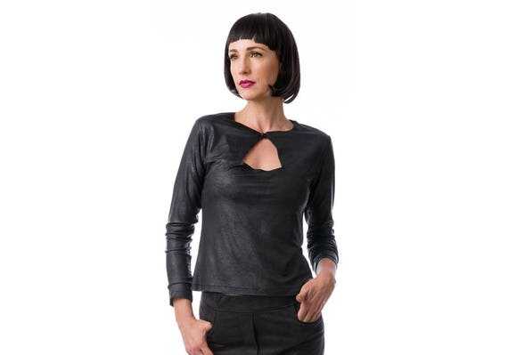 black evening tops for ladies