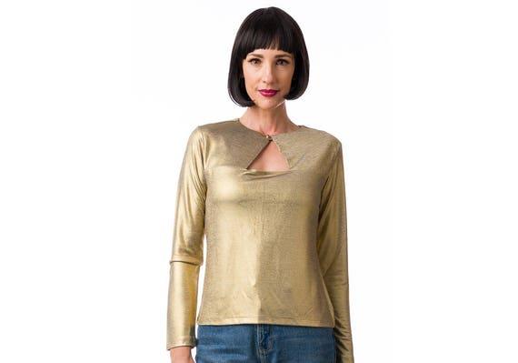 long sleeve evening top
