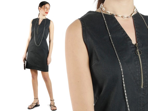 business casual black dress