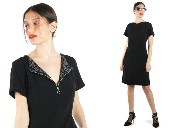 black midi dress for work
