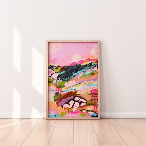 Vibrant mountain valley - Landscapes art print