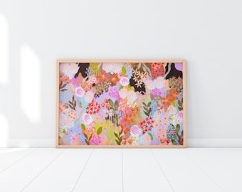 Colourful protea bouquet - Fine Art Print