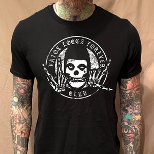Vato Loco Club Skull black tee