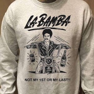 La Bamba Bob on Grey Crewneck Sweater