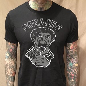 Orale Bonafide on a Black Tee