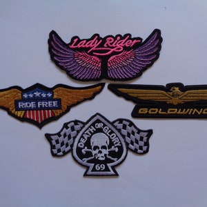 Sturgis Lady Rider Motorcycle Patch Iron On Or Sew On Patches Embroidered Patch Ride Free