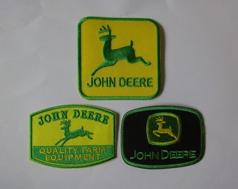 Tractor Patch Iron On Or Sew On Patches Embroidered Agriculture Farmers Deere Patch
