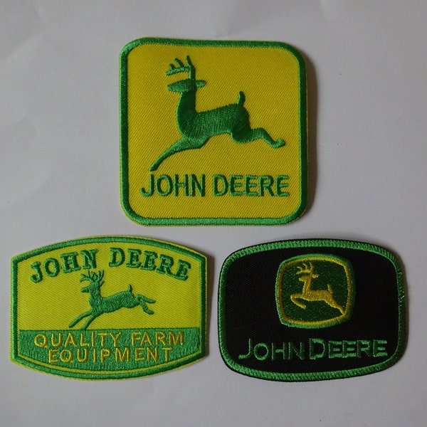 Tractor Patch Iron On Or Sew On Patches Embroidered Agriculture Farmers Deere Patch
