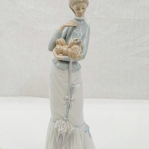 リヤドロ磁器「犬と散歩」フィギュア #4893 新品、オリジナルボックス