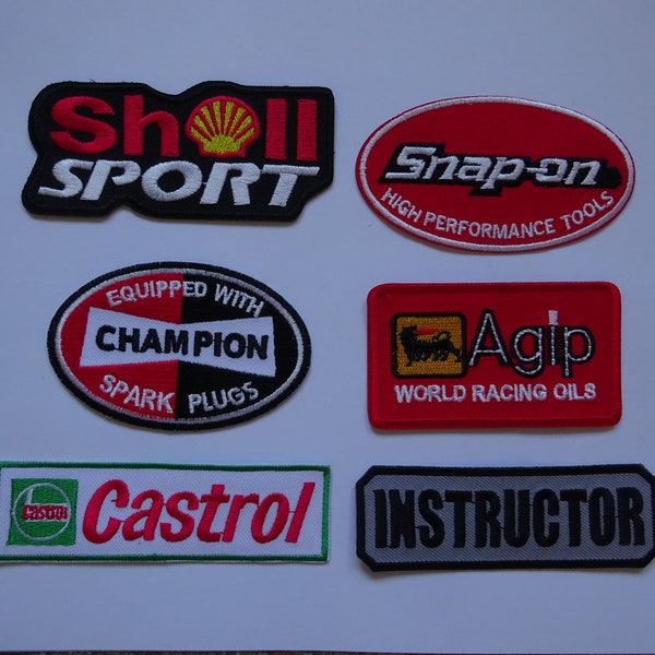 Motor Sport Racing Patch Iron On Or Sew On Patches Embroidered Mechanic  Overalls Patch Tool Box