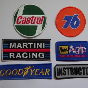 Motor Sport Racing Patch Iron On Or Sew On Patches Embroidered Overalls Patch Tool Box