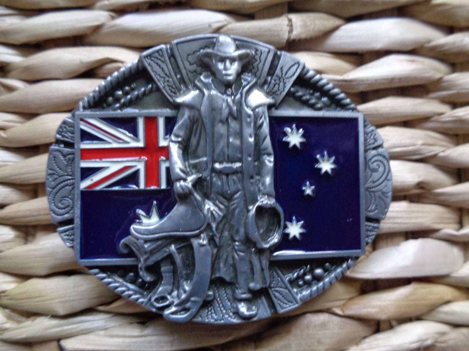 Australian Drover Belt Buckle Australian Cowboy Drover Pewter Etsy