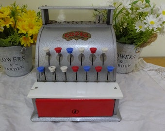 Vintage Codeg 1950's children's cash register child's toy in outstanding condition