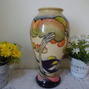Moorcroft Extra extra large balloon vase the autumn equinox design by designer Emma Bossons Ltd edition this being no 25 RRP 1,465.00 GBP