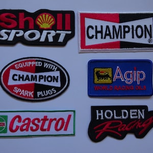Motor Sport Racing Patch Iron On Or Sew On Patches Embroidered Mechanic Overalls Patch Tool Box Pit Crew Patch