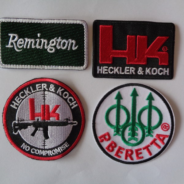 Gun Club Patch Iron On Or Sew On Patches Embroidered Koch Rifle Shooting Hunting Patch
