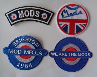 Large Mod Target Iron on or Sew on Patch, Backpatch for Jackets