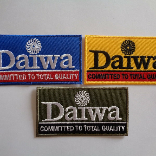 Daiwa Fishing Patch Iron On Or Sew On Patches Embroidered Daiwa Fishing Tackle Patch Angling