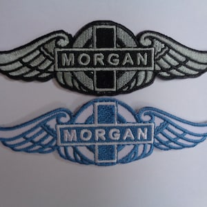 Morgan Car Patch Aufnäher zum Aufbügeln oder Aufnähen gesticktes Vintage Auto