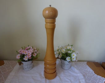 Molinillo de pimienta/especias de madera muy grande 52 x 9 cm
