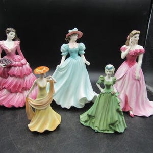 Vintage CoalPort Bone China Ladies of Fashion Gabrielle Sarah Kathleen Coalport Debutante Ltd Edition collection Stella April