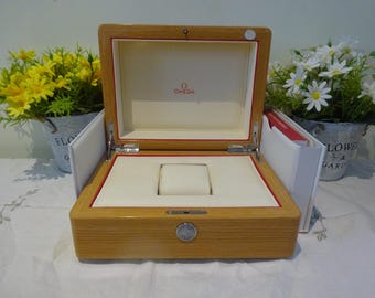 Authentic Wooden Omega Watch Box Top of the Range Watch Box in