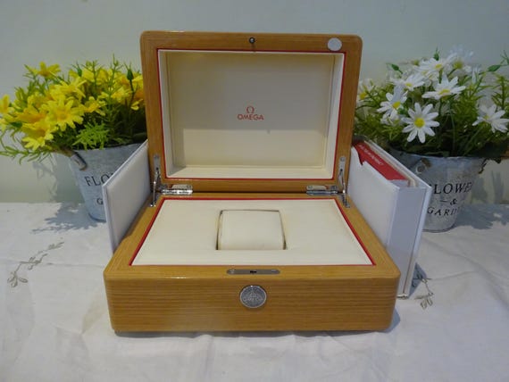 Authentic Wooden Omega Watch Box Top of the Range Watch Box in