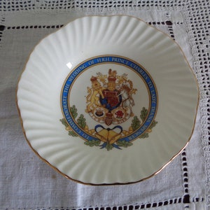 1981 Bone China Commemorative Plate Royal Wedding HRH Prince of Wales / Lady Diana Spencer