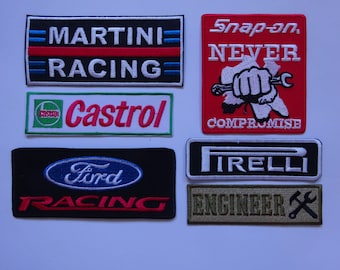 Motor Sport Racing Patch Iron On Or Sew On Patches Embroidered Mechanic  Overalls Patch Tool Box