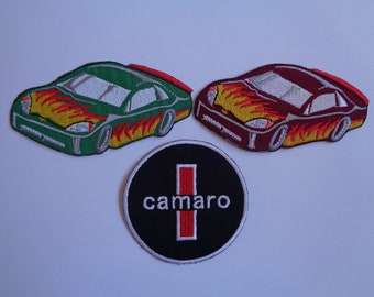 Motor Sports Camaro Patch Iron On Or Sew On Patches Embroidered NASCAR Camaro Patch