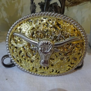 Rodeo Belt Buckle United States Belt Buckle Buffalo / Bison  Buckle Country / Western Bull Riding Buckle Texas Longhorn