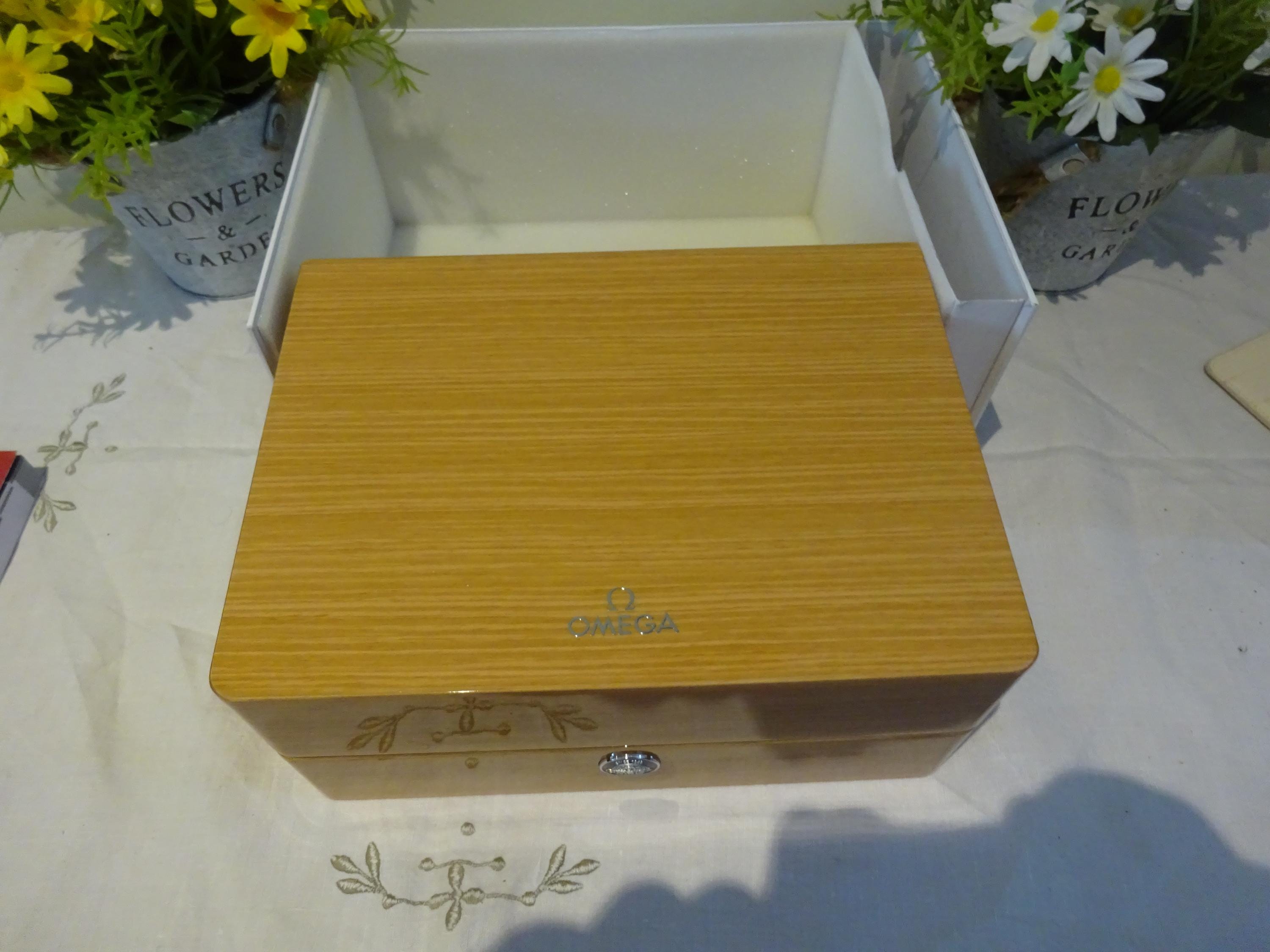 Authentic Wooden Omega Watch Box Top of the Range Watch Box in