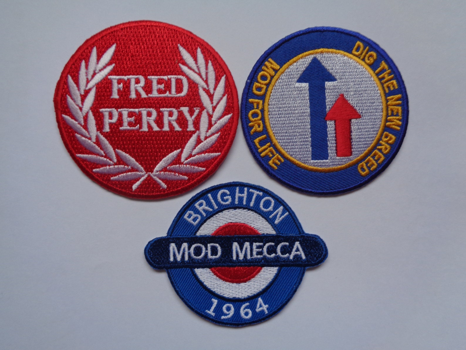 Mod Patch Iron on or Sew on Patches Embroidered Mod Mecca Dig Etsy