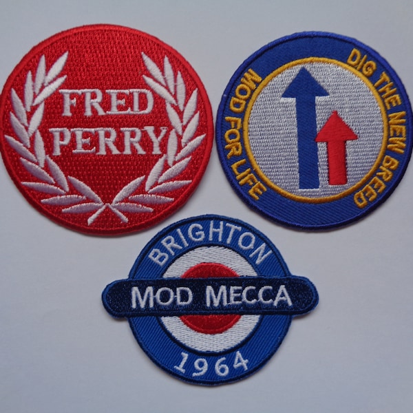 Mod Patch Iron On Or Sew On Patches Embroidered Mod Mecca Dig The New Breed Scooter Club