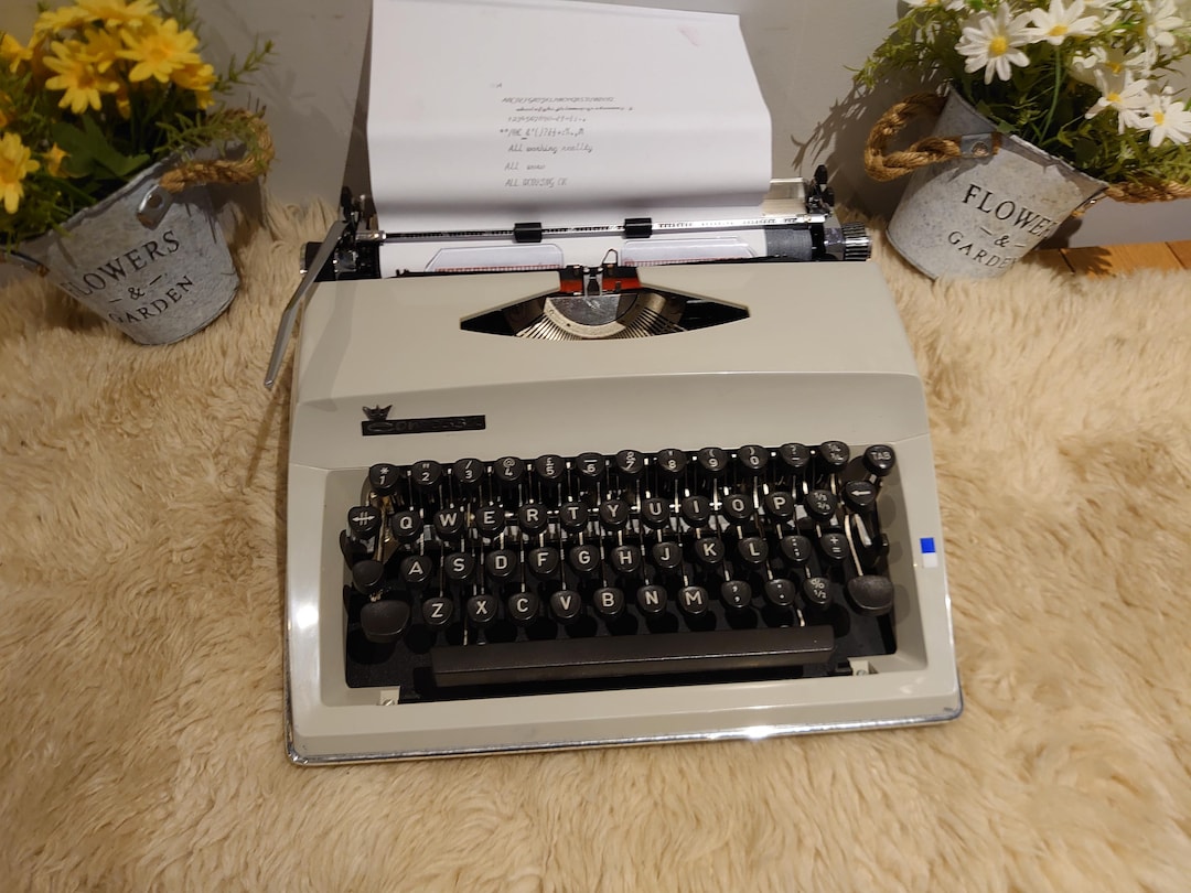 Rare Adler Contessa Portable Typewriter With Cursive Script in Full ...
