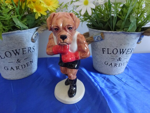 ロイヤルドルトン フィギュア ボクサー ROYAL DOULTON DOG FIGURE 