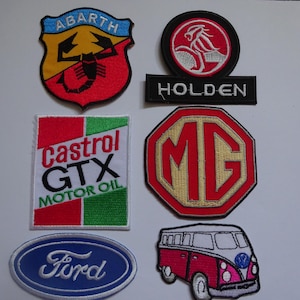 6 Motor Sport Racing Patch Iron On Or Sew On Patches Embroidered Overalls Patch Tool Box