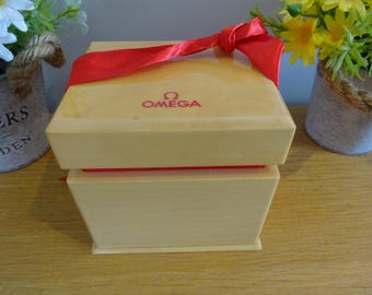 Authentic Wooden Omega Watch Box Top of the Range Watch Box in