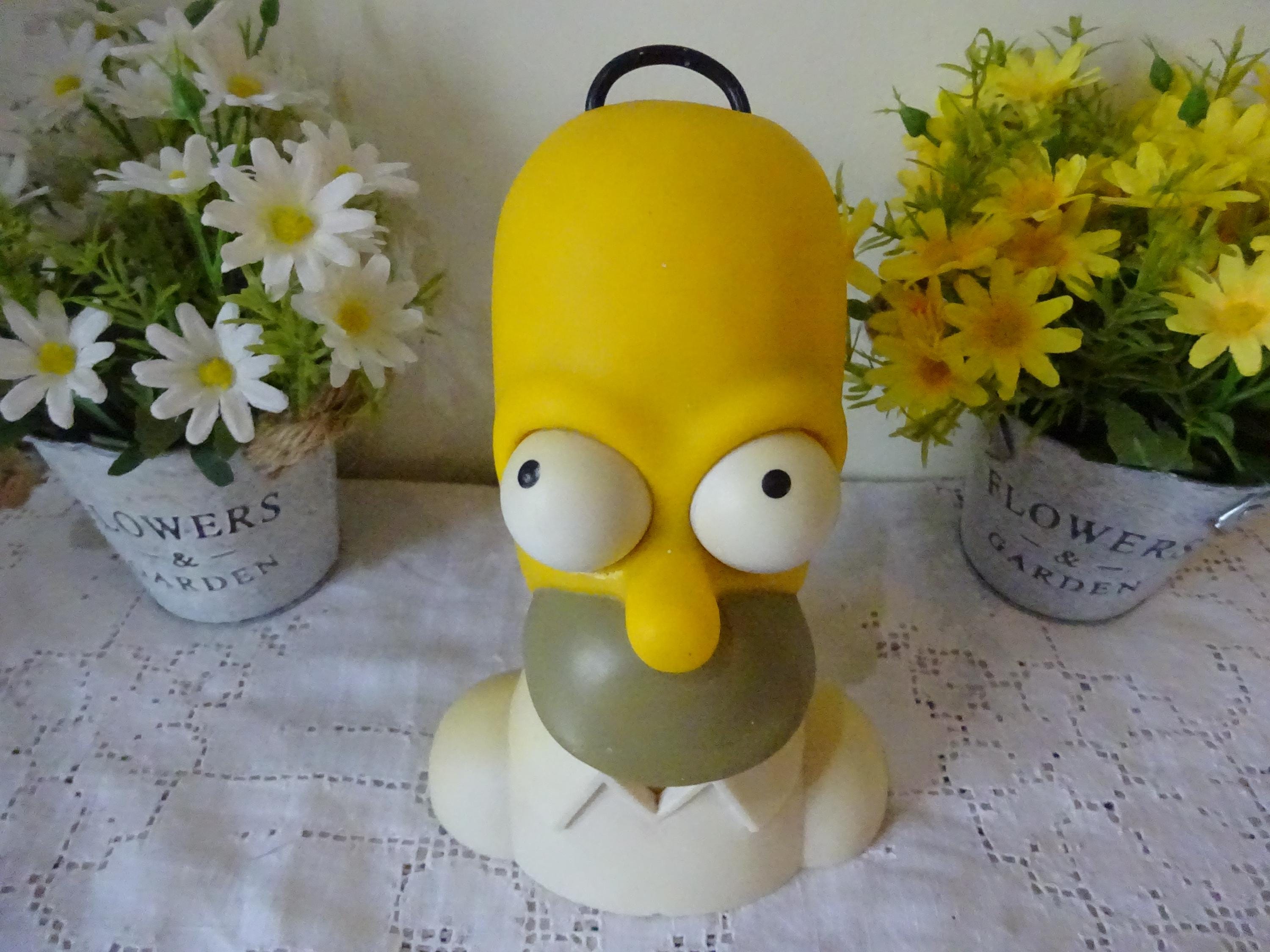 Rare Holmer Simpson radio figure in excellent condition fully working condition moving eyes radio dials  The Simpsons 24 x 13 x 8 cm