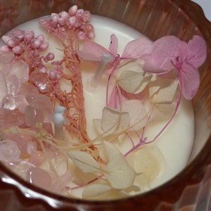 Wax lithotherapy candles, scent of natural flowers image 1