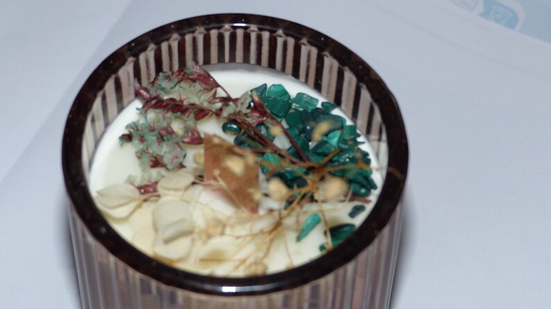 Wax lithotherapy candles, scent of natural flowers image 3