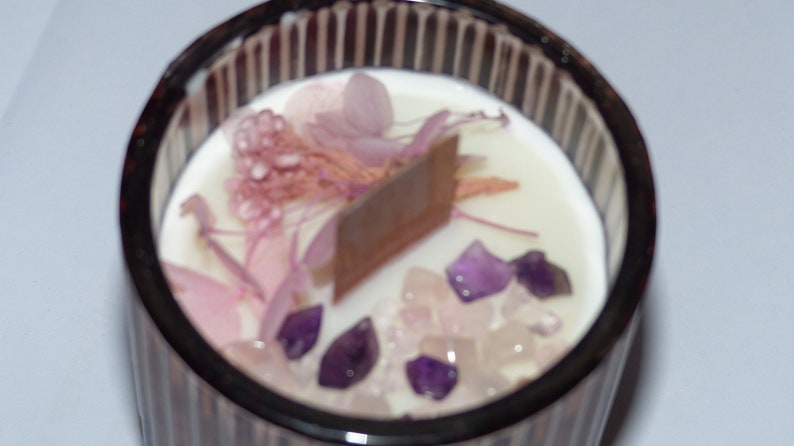 Wax lithotherapy candles, scent of natural flowers image 7