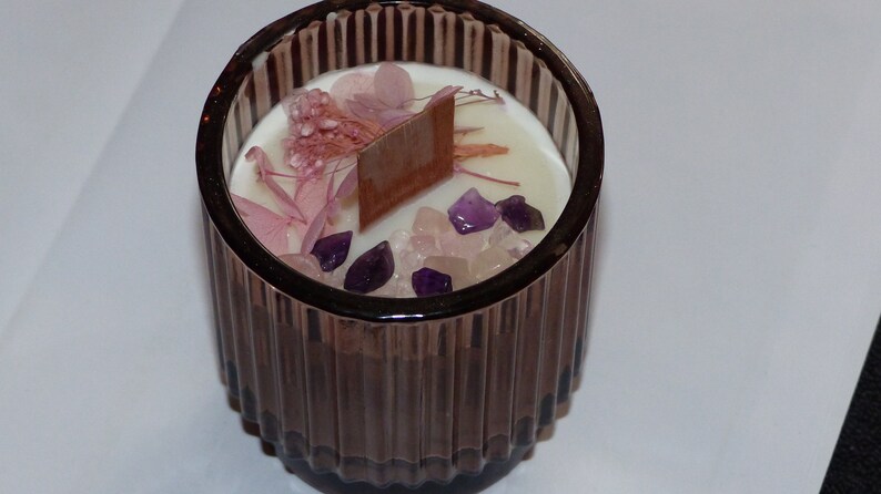 Wax lithotherapy candles, scent of natural flowers image 5