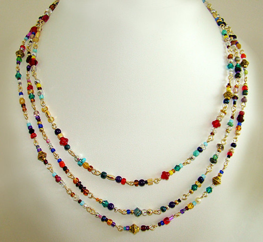 Beaded Necklace, Beaded Necklaces, Layered Necklace, Layered Necklaces