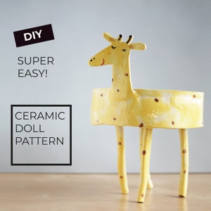 ceramic pdf tutorial, original cake stand, cute cake stand,  pdf doll pattern, POTTERY TUTORIAL, face planter, Ceramics, ceramic diy